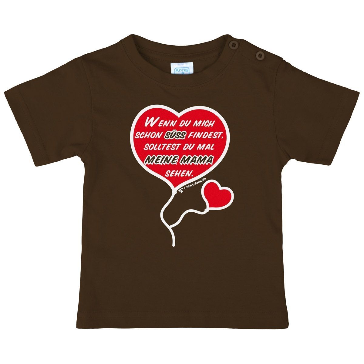 Süß finden Kinder T-Shirt braun 98