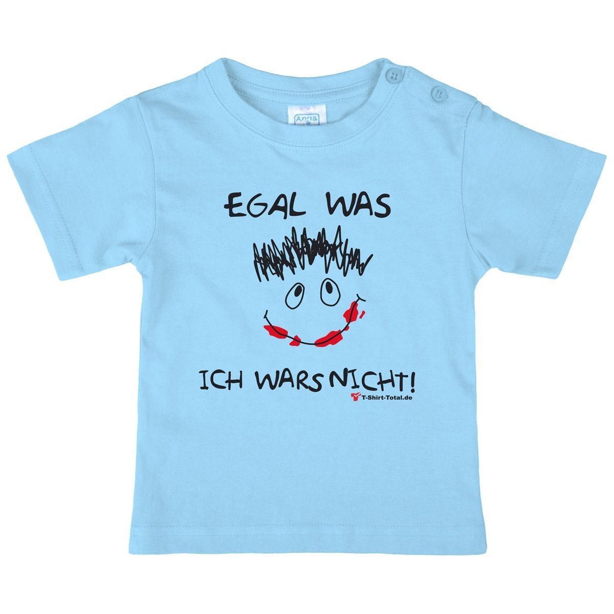 Egal was Kinder T-Shirt hellblau 110 / 116
