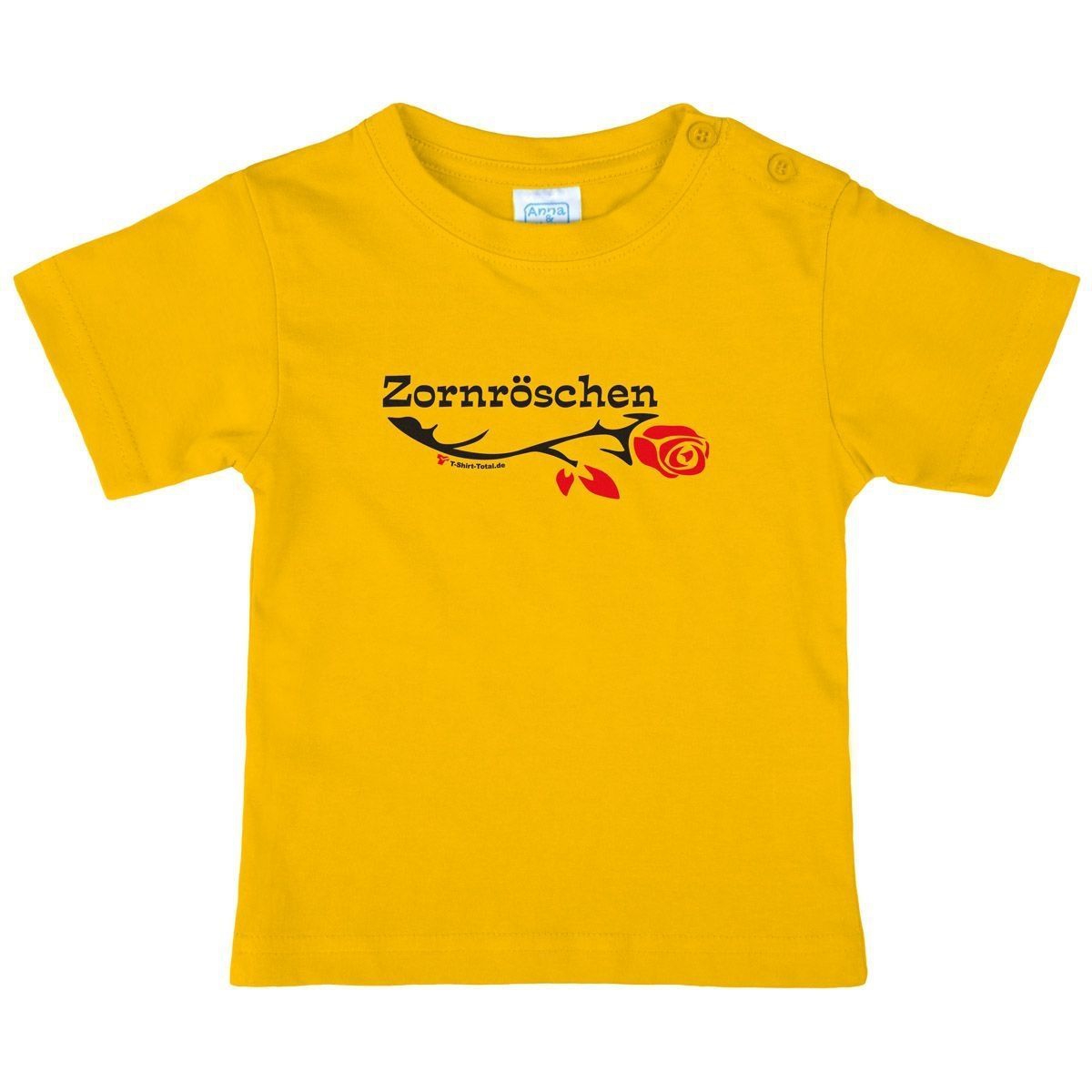 Zornröschen Kinder T-Shirt gelb 80 / 86