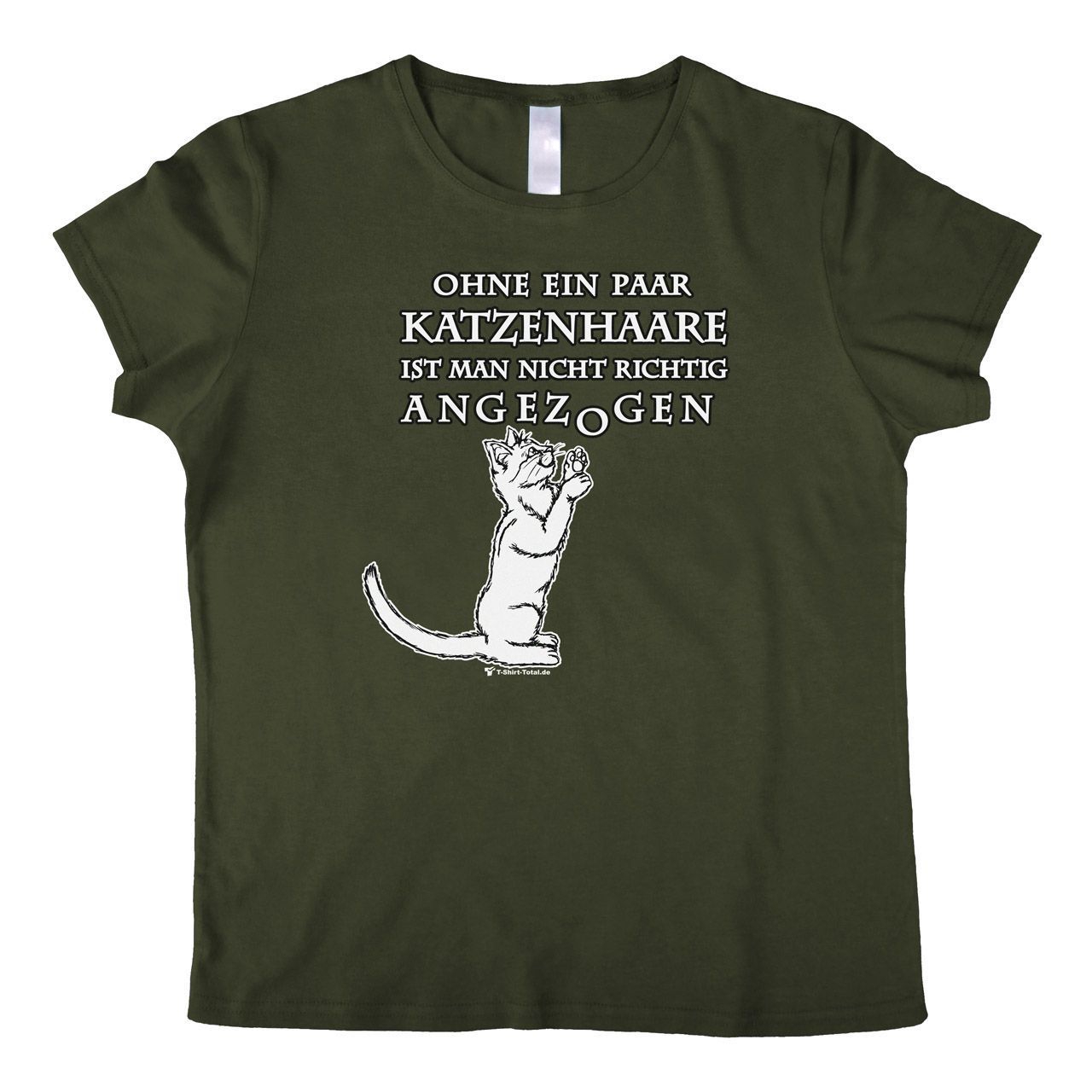 Katzenhaare Woman T-Shirt khaki Large