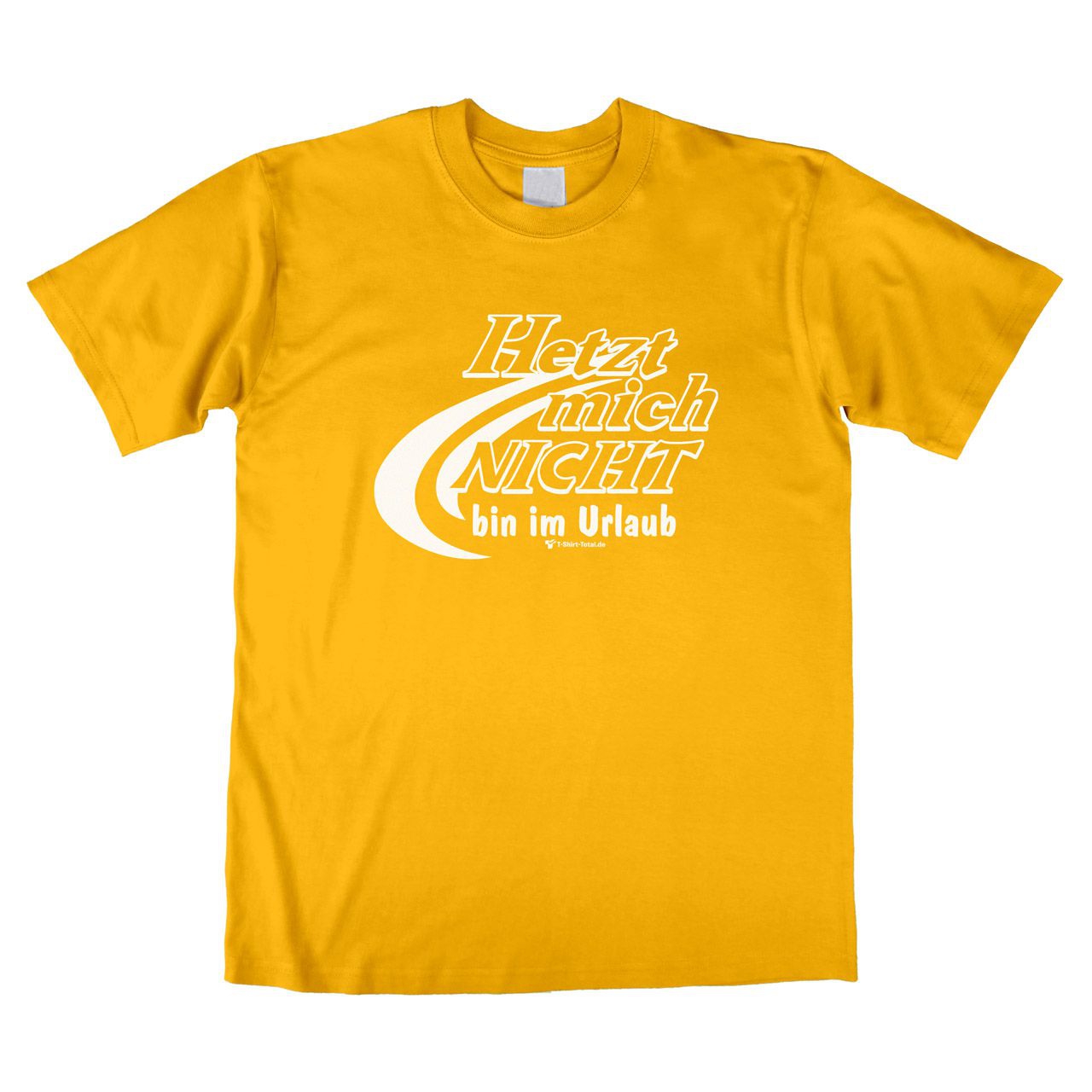 Bin im Urlaub Unisex T-Shirt gelb Large