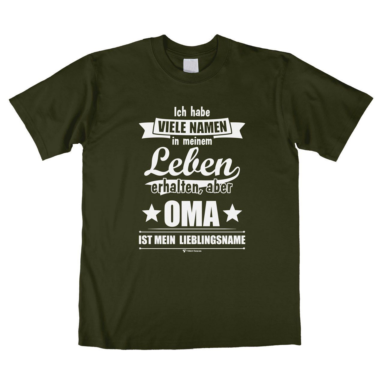 Lieblingsname Oma Unisex T-Shirt khaki Medium