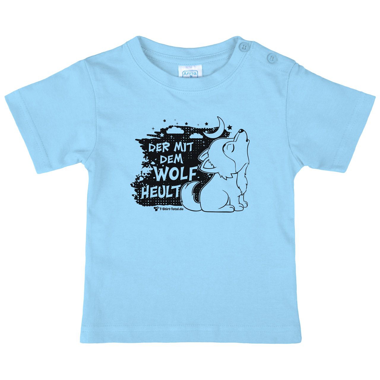 Der mit dem Wolf Kinder T-Shirt hellblau 80 / 86