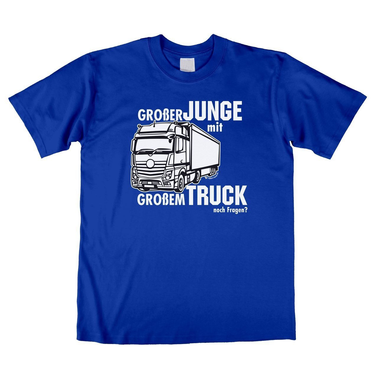 Großer Junge mit großem Truck Unisex T-Shirt royal Extra Large