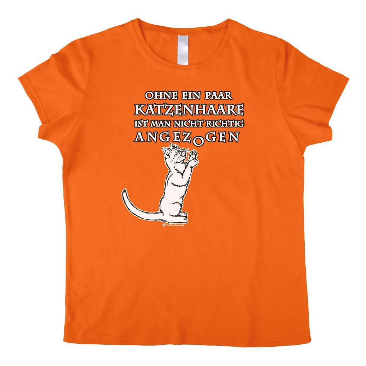 Katzenhaare Woman T-Shirt orange Large