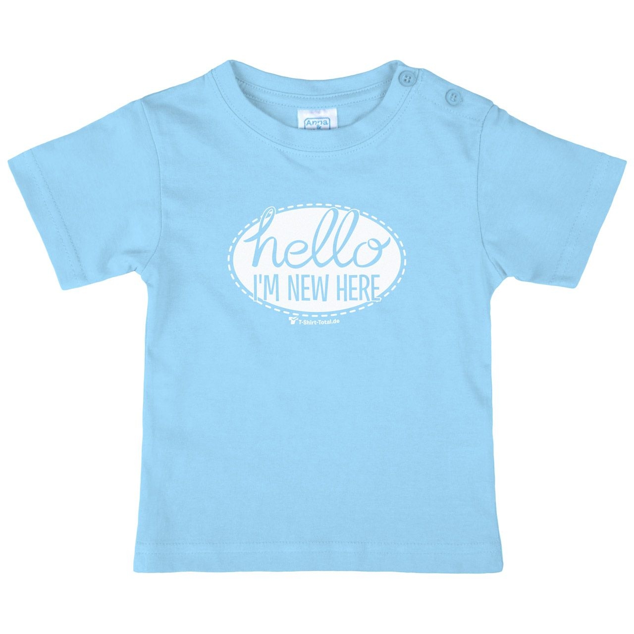 Im new here Kinder T-Shirt hellblau 80 / 86