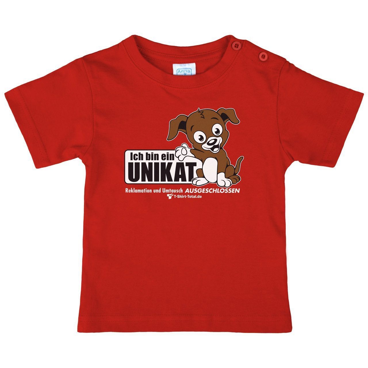 Unikat Kinder T-Shirt rot 98