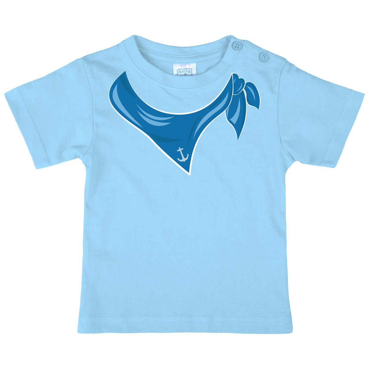 Halstuch Anker Junge Kinder T-Shirt hellblau 68 / 74