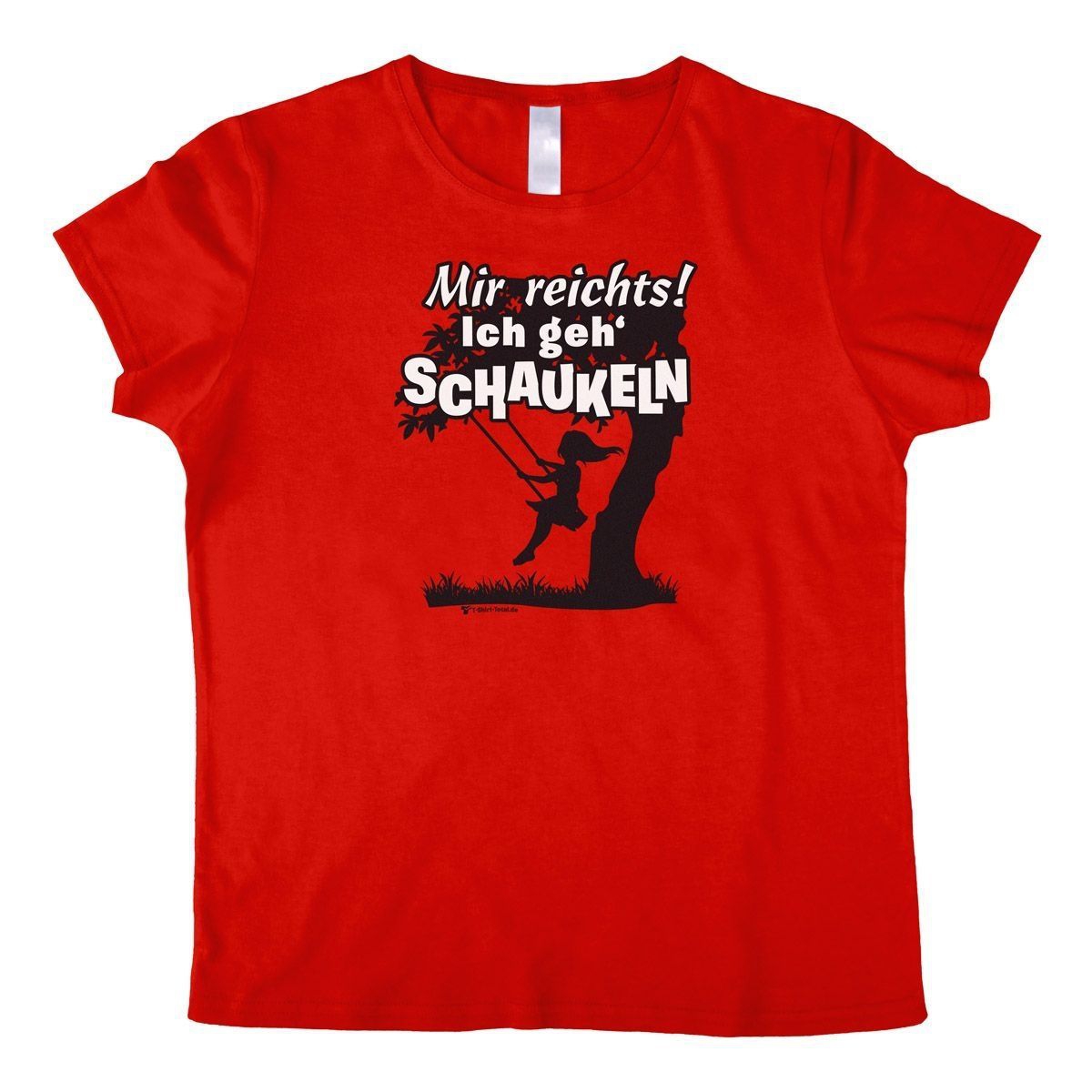 Schaukeln Woman T-Shirt rot Medium