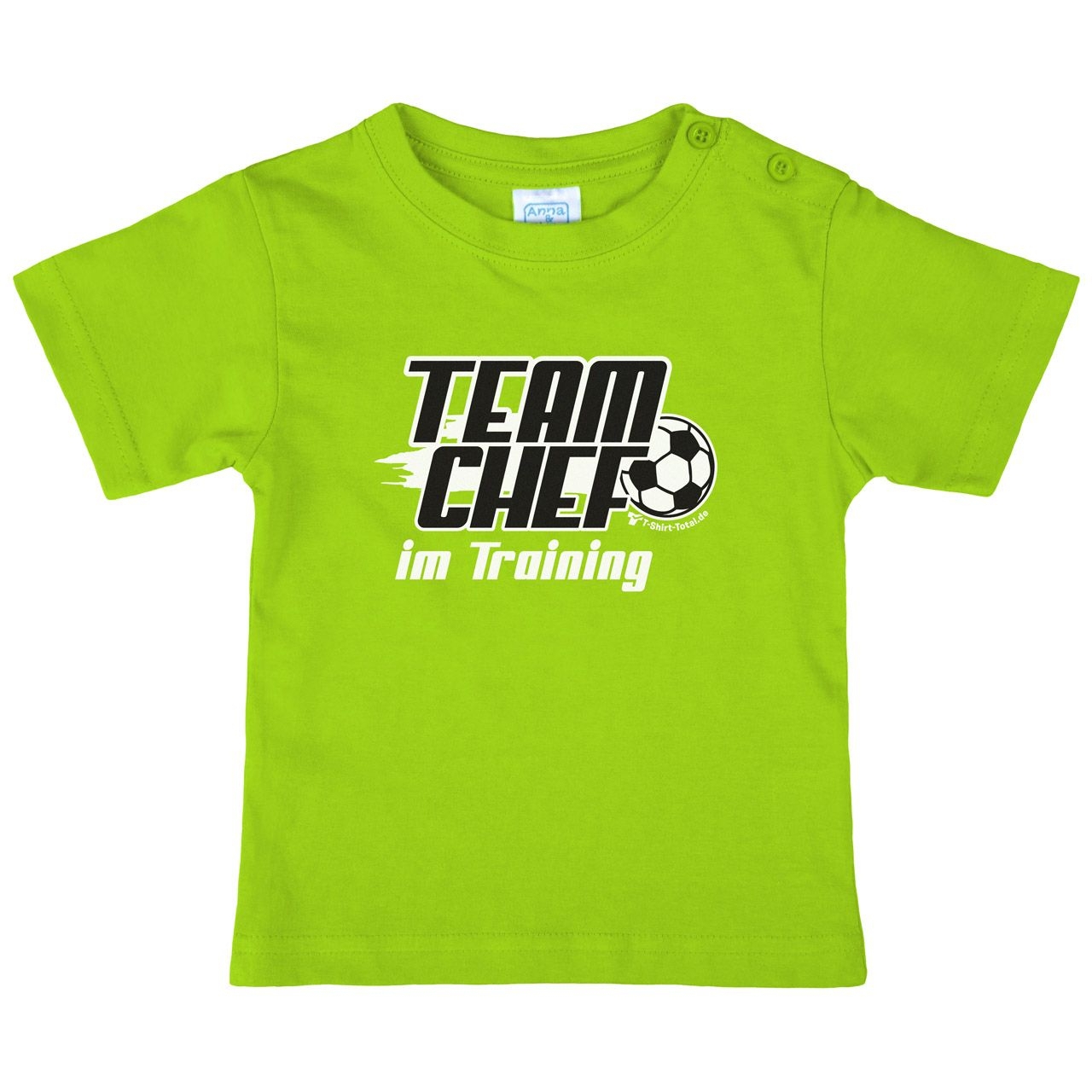 Teamchef im Training Kinder T-Shirt hellgrün 56 / 62
