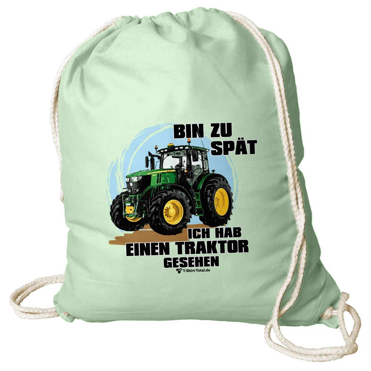 Hab einen Traktor Baumwoll Rucksack mint