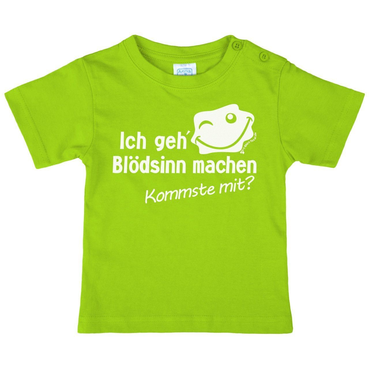 Blödsinn machen Kinder T-Shirt hellgrün 146 / 152