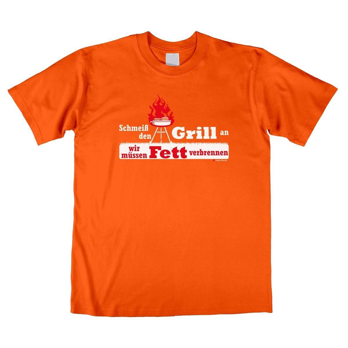 Fett verbrennen Unisex T-Shirt orange Large