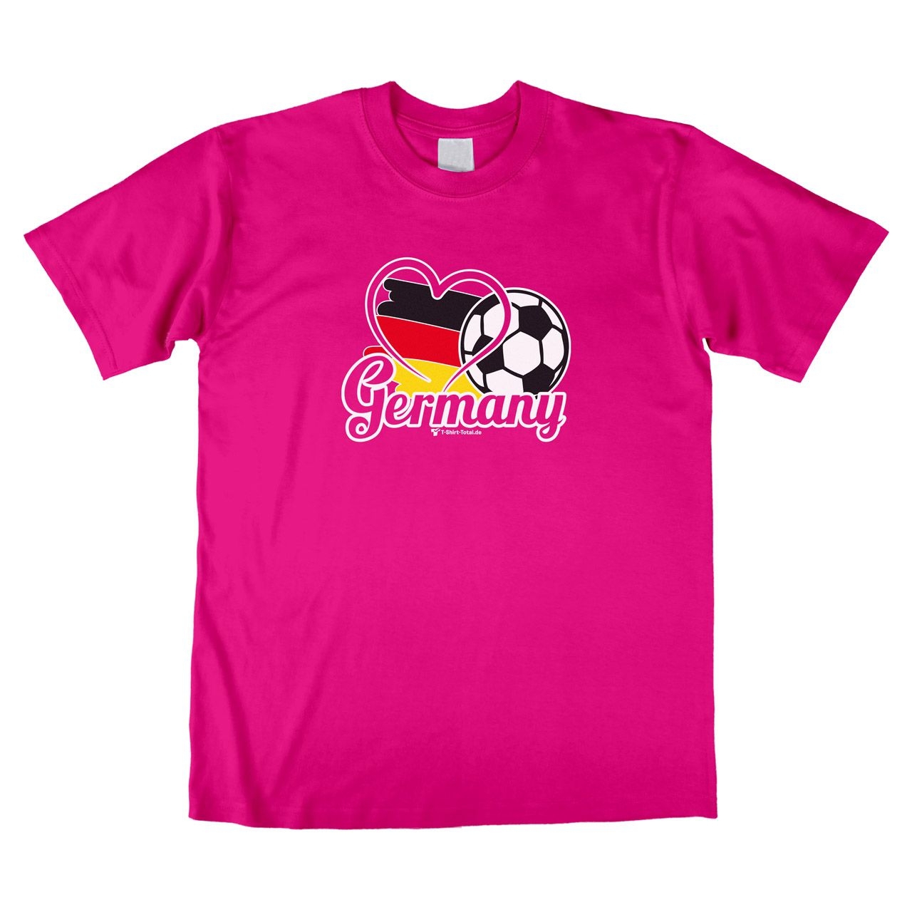 Fußball Germany Unisex T-Shirt pink Extra Large