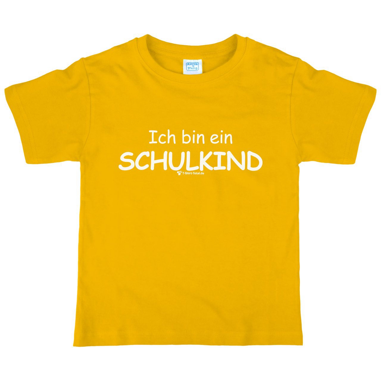 Ich bin ein Schulkind Kinder T-Shirt gelb 122 / 128