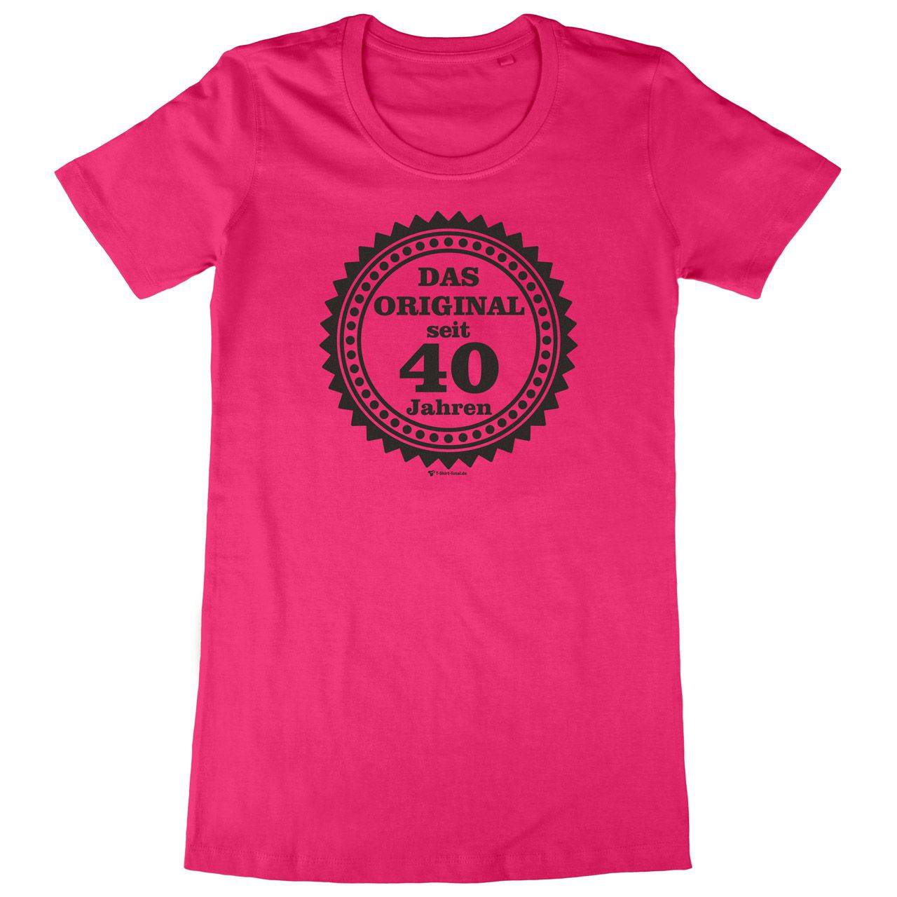 Original seit 40 Woman Long Shirt pink Small