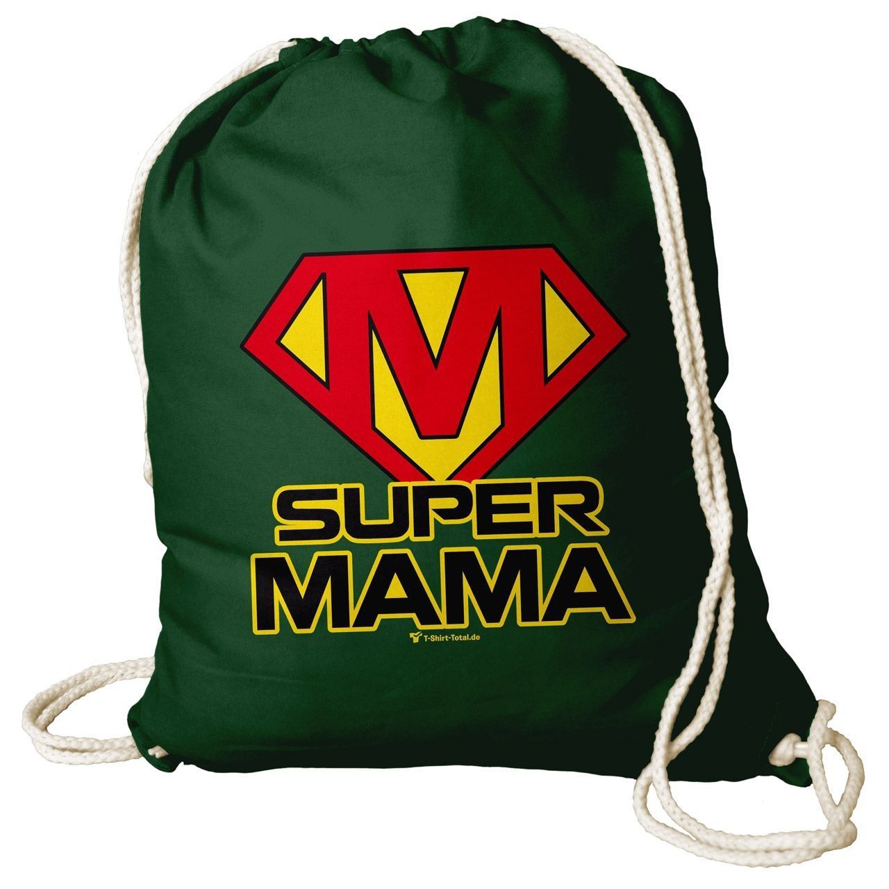 Super Mama Rucksack Beutel dunkelgrün
