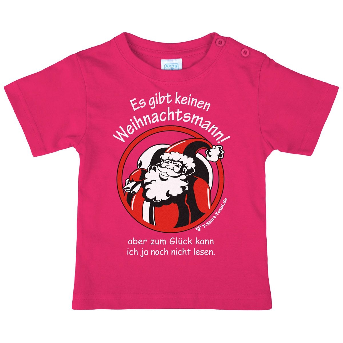 Gibt keinen Weihnachtsmann Kinder T-Shirt pink 80 / 86