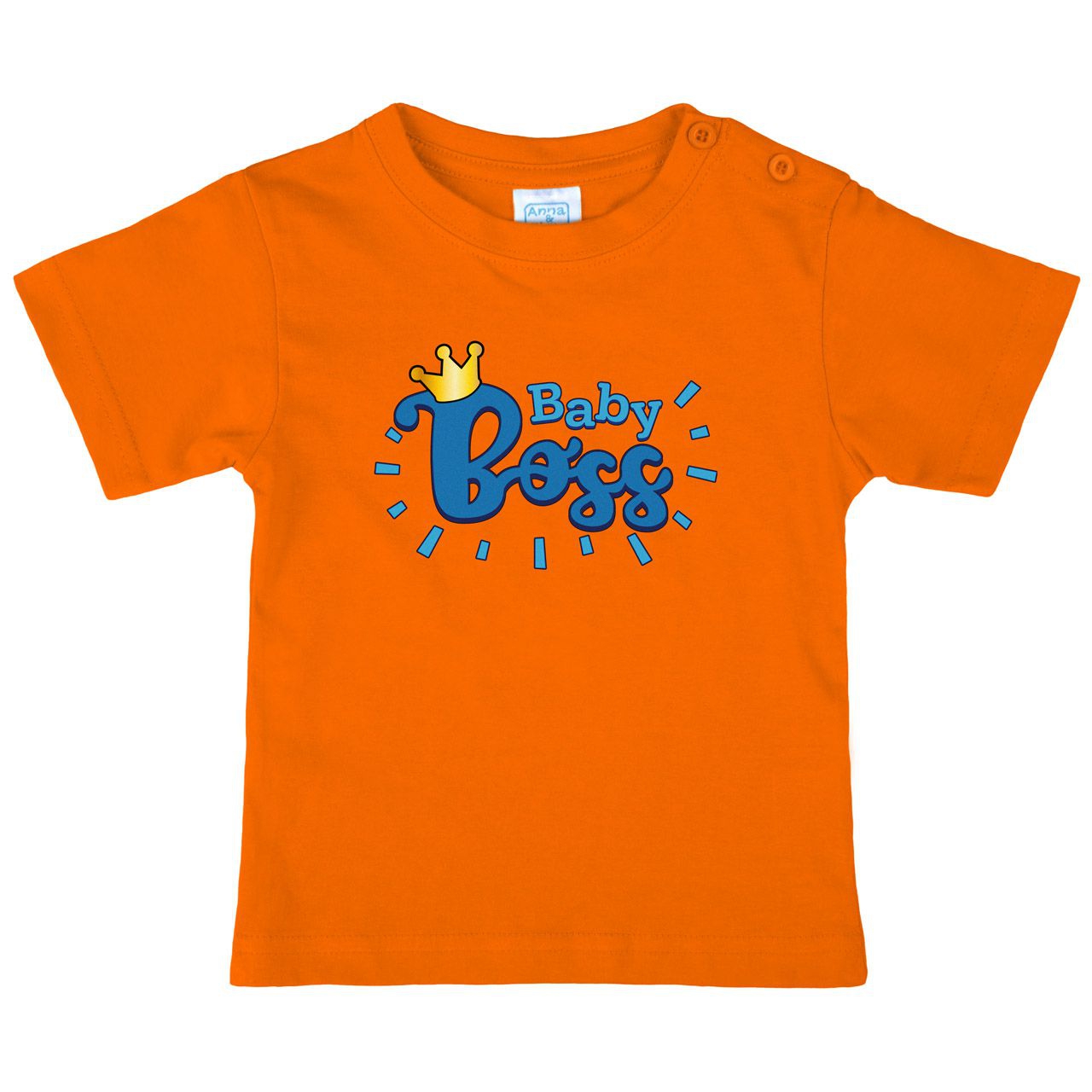 Baby Boss Blau Kinder T-Shirt orange 56 / 62
