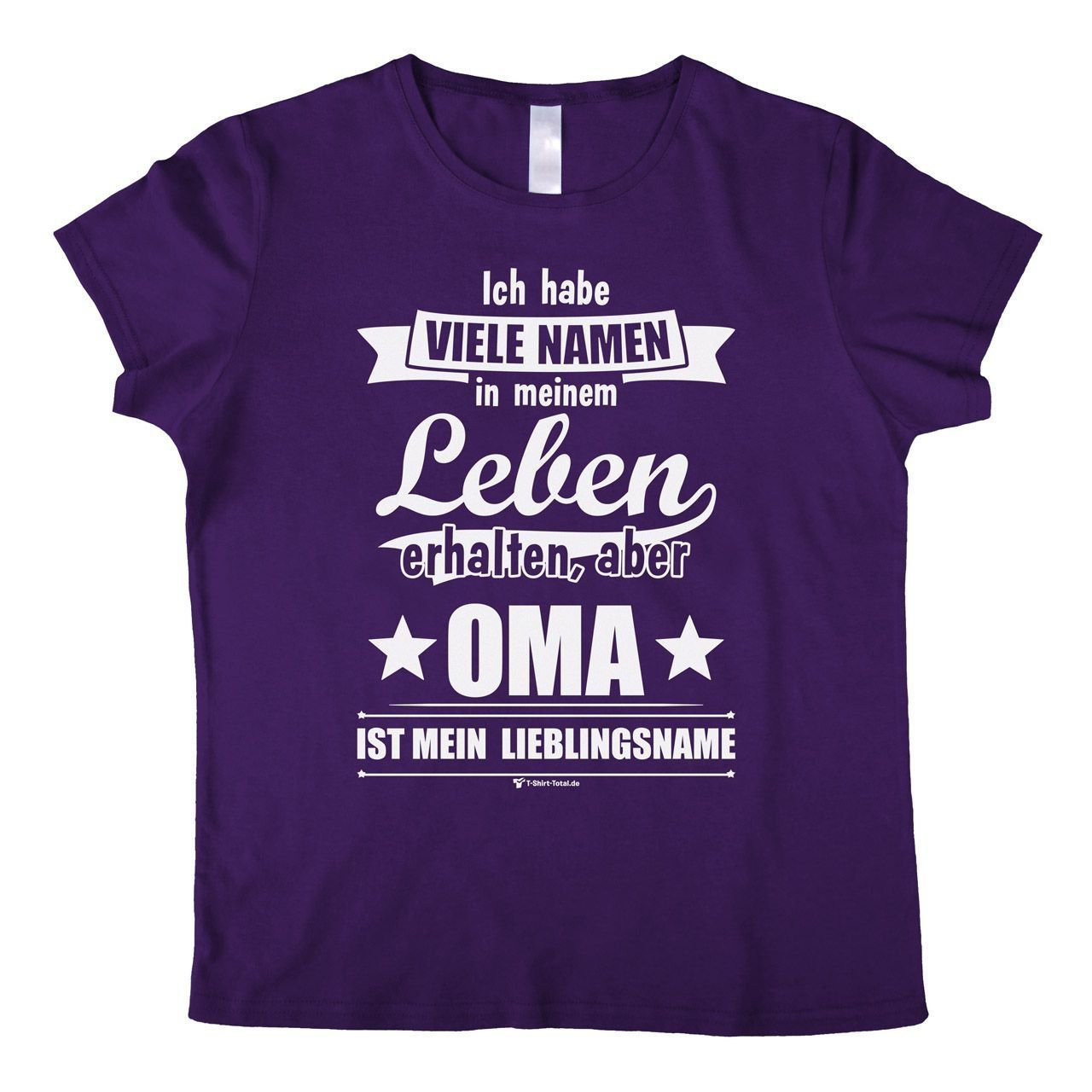 Lieblingsname Oma Woman T-Shirt lila Extra Large