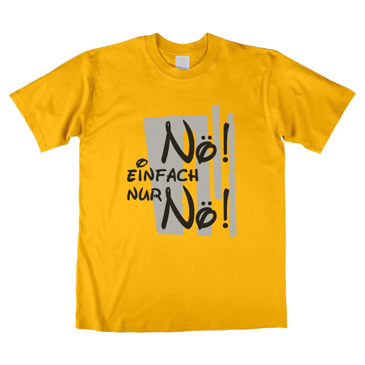 Nö einfach Nö Unisex T-Shirt gelb Small