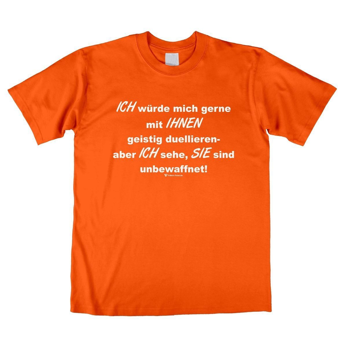 Duell Unisex T-Shirt orange Large