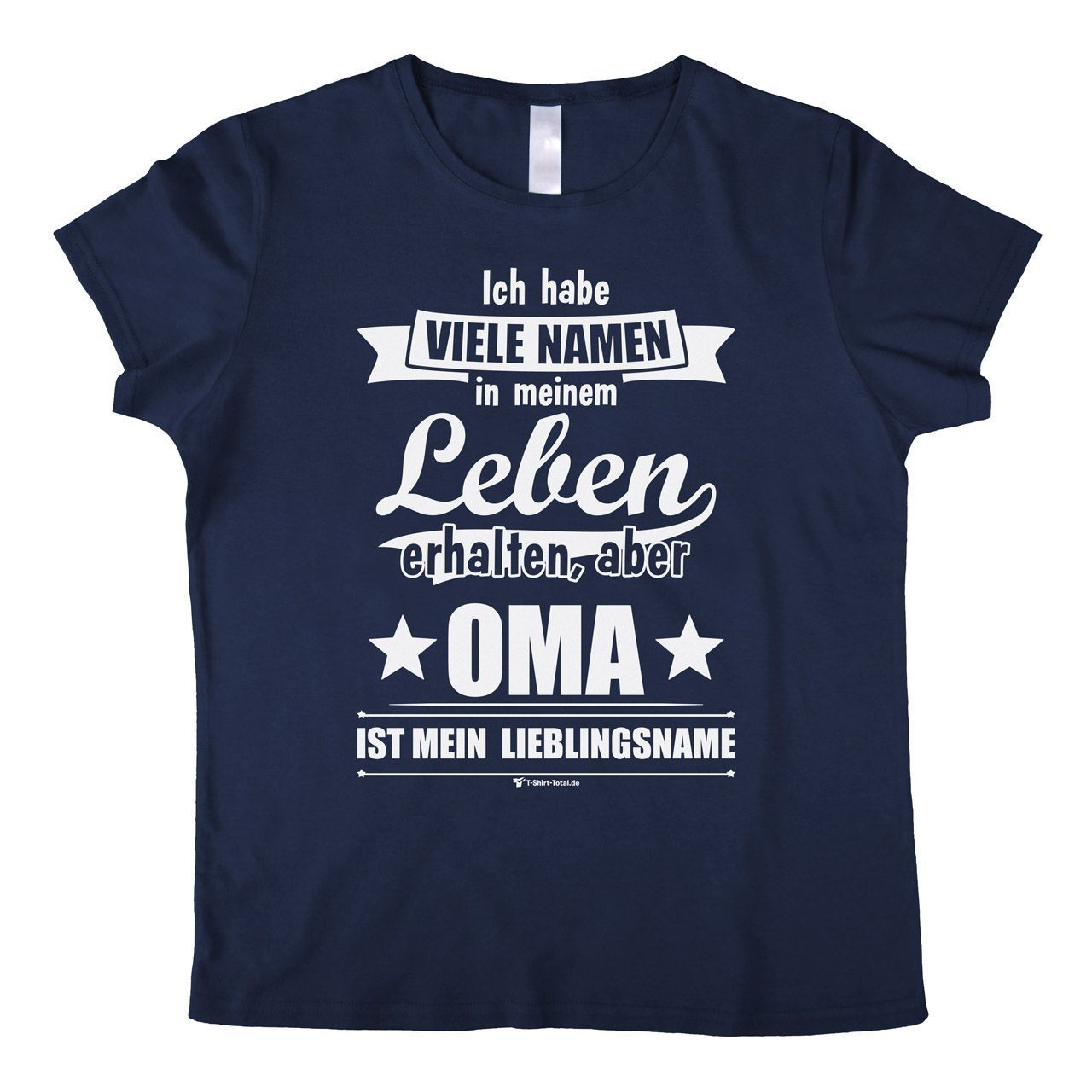 Lieblingsname Oma Woman T-Shirt navy Extra Large