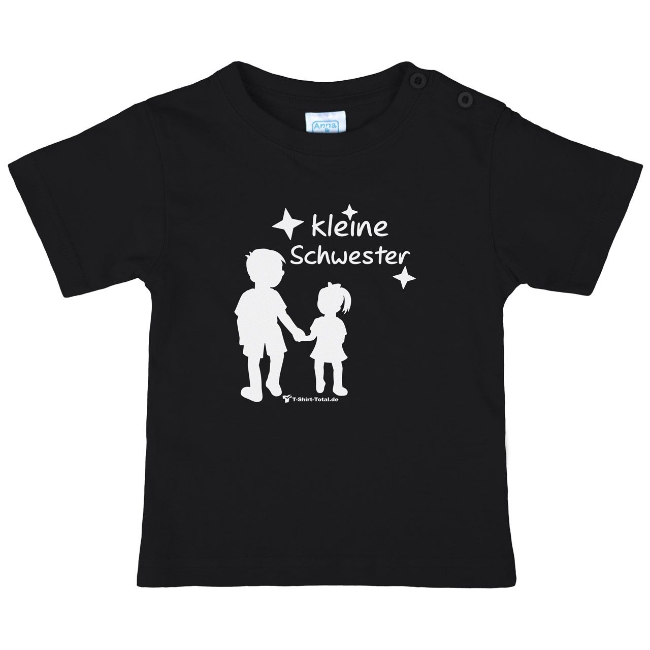 Kleine Schwester JM Kinder T-Shirt schwarz 68 / 74