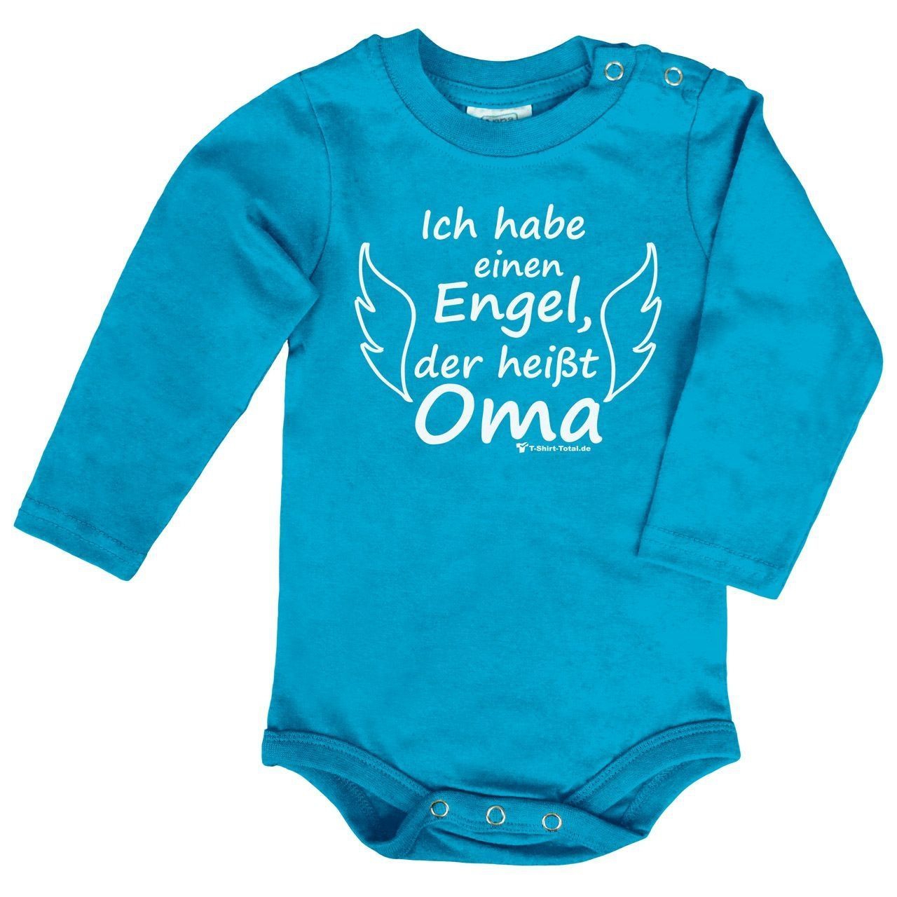 Engel Oma Baby Body Langarm türkis 56 / 62