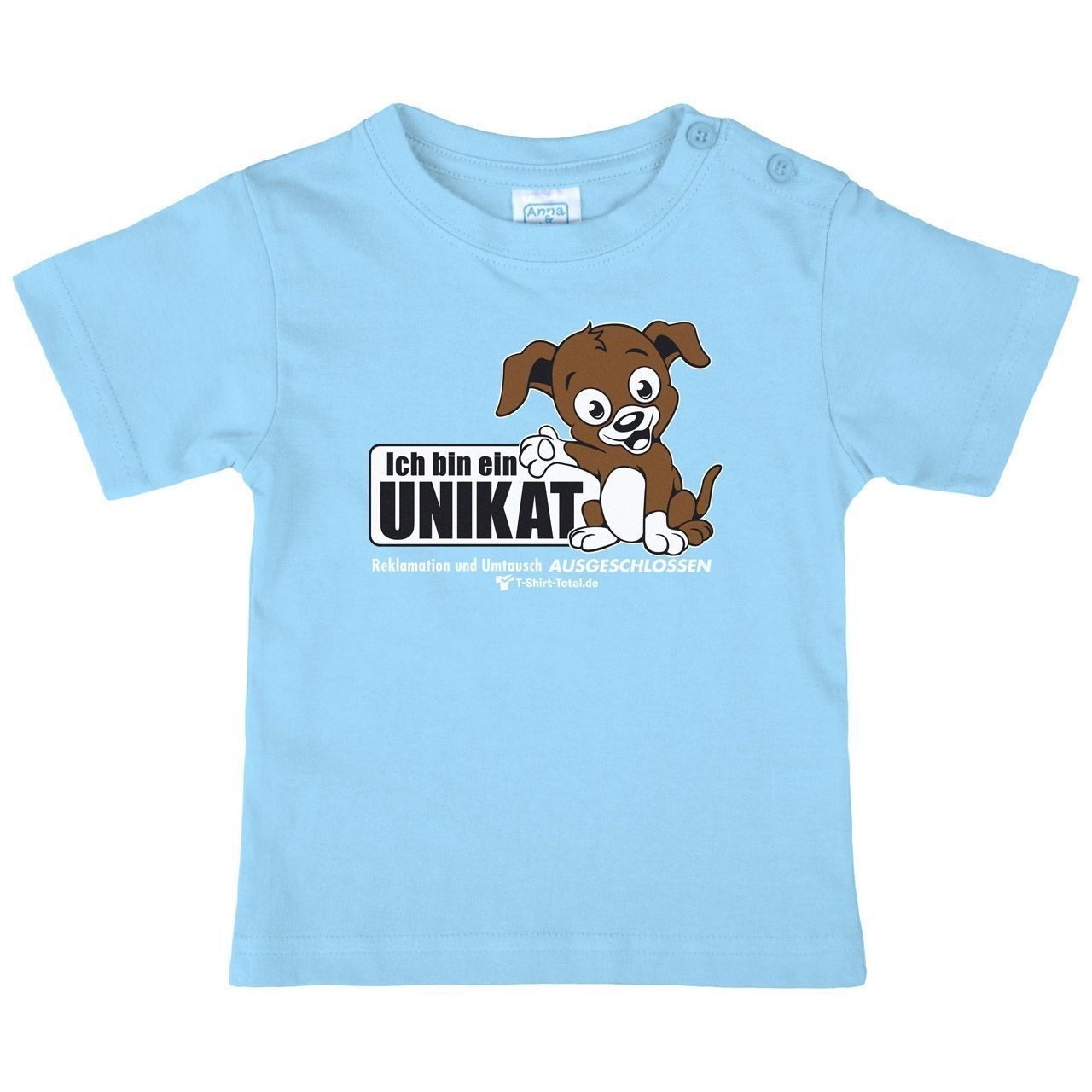 Unikat Kinder T-Shirt hellblau 98
