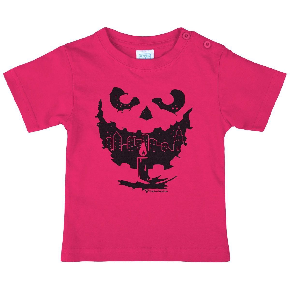 Kürbislaterne Kinder T-Shirt pink 104