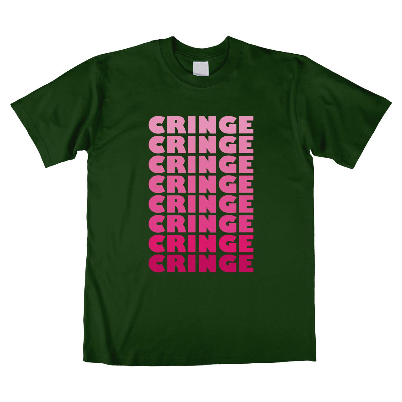 Cringe Unisex T-Shirt dunkelgrün Large