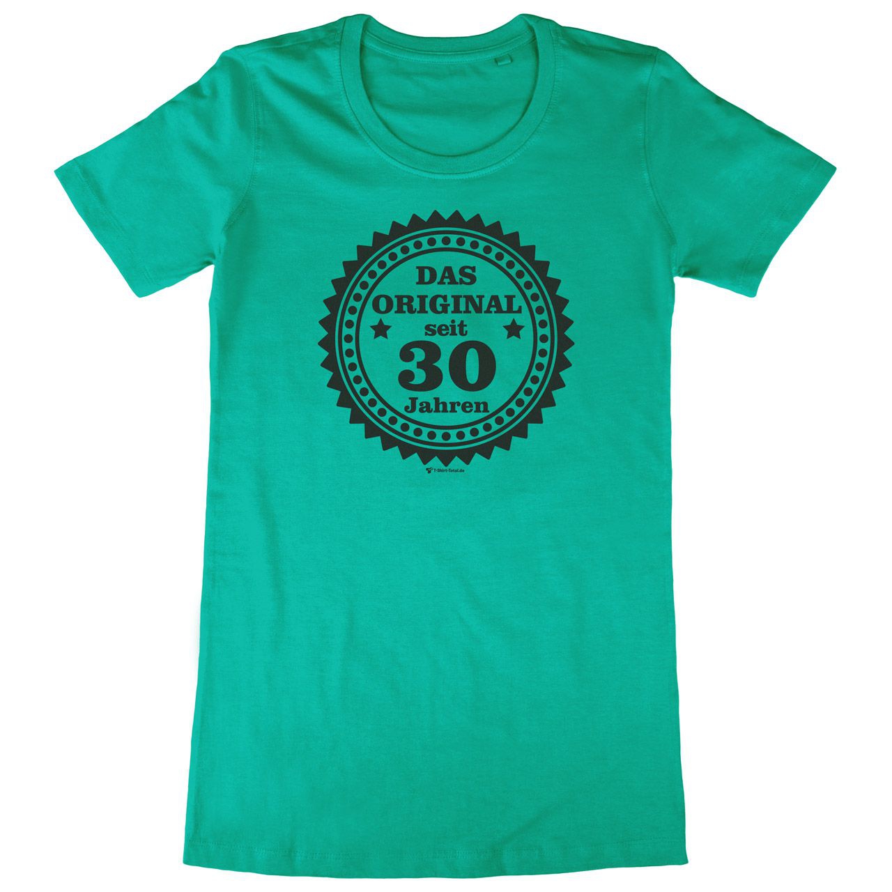 Original seit 30 Woman Long Shirt grün Large