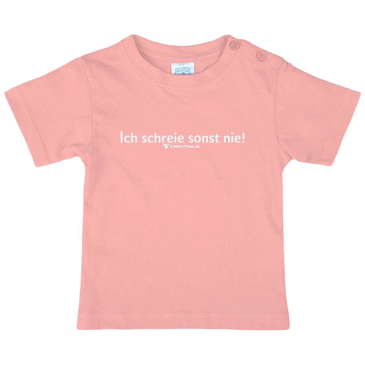 Ich schrei sonst nie Kinder T-Shirt rosa 80 / 86