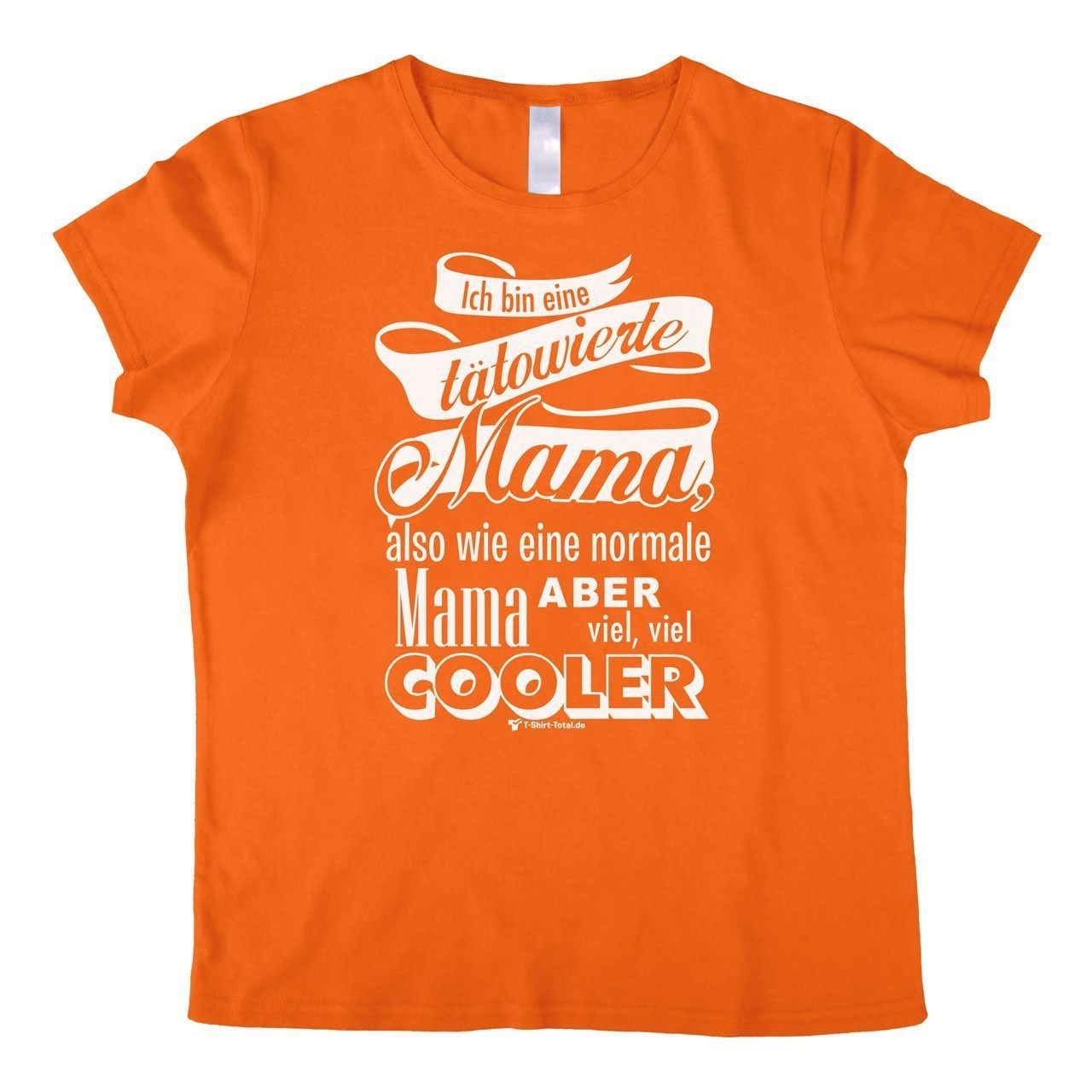 Tätowierte Mama Woman T-Shirt orange Small