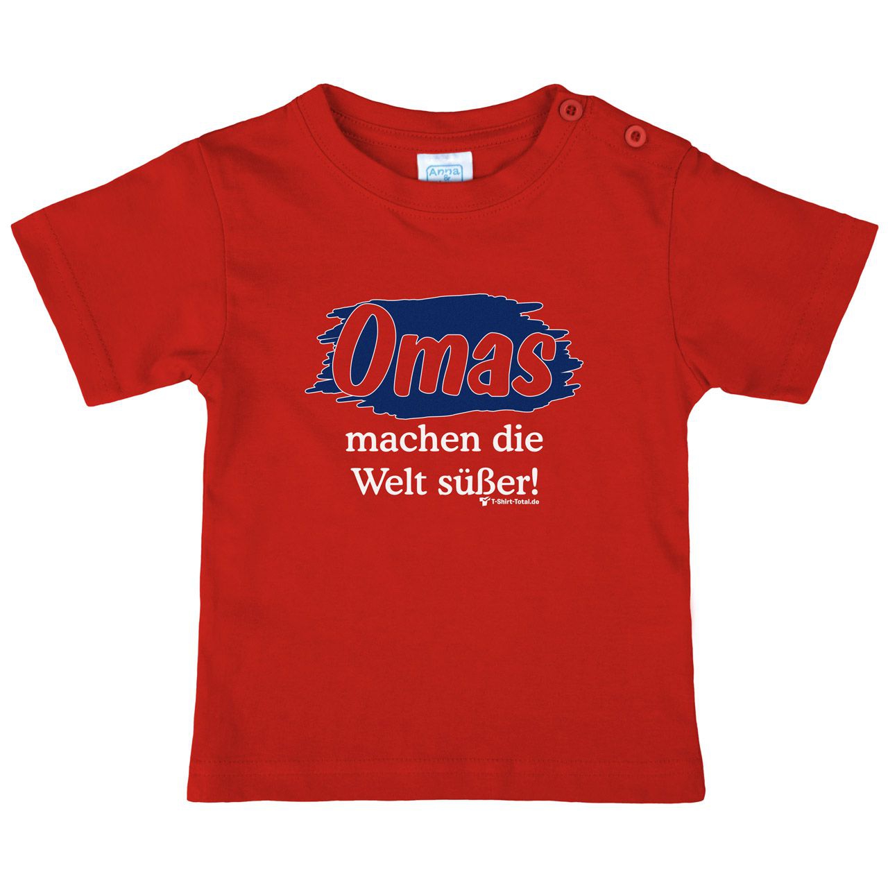 Welt süßer Oma Kinder T-Shirt rot 110 / 116
