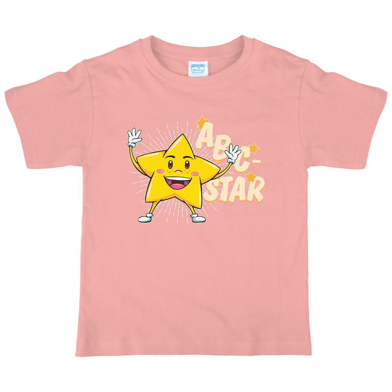 ABC Star Kinder T-Shirt rosa 122 / 128