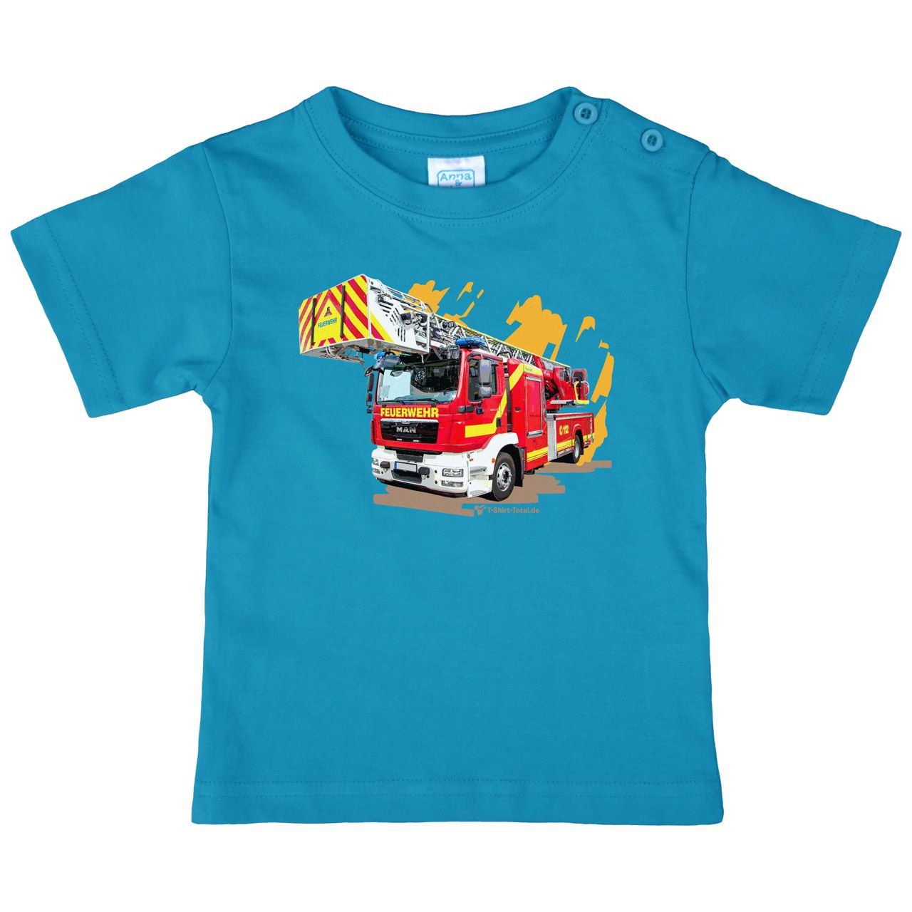Feuerwehr Kinder T-Shirt türkis 104