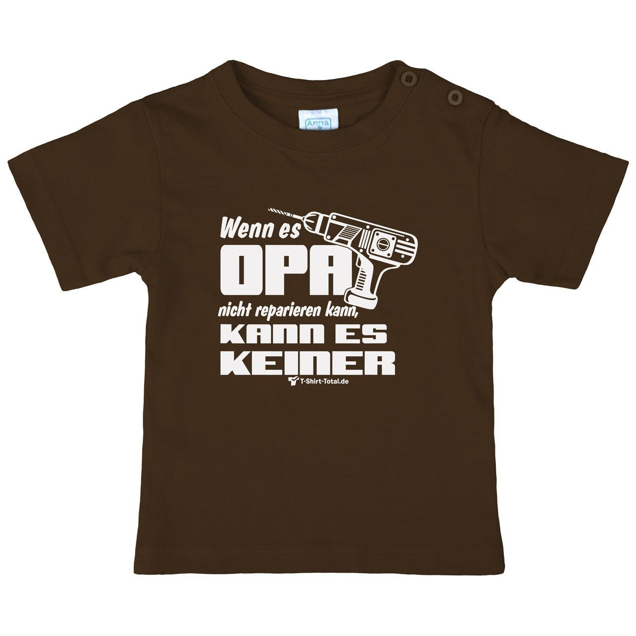 Wenn es Opa Kinder T-Shirt braun 122 / 128