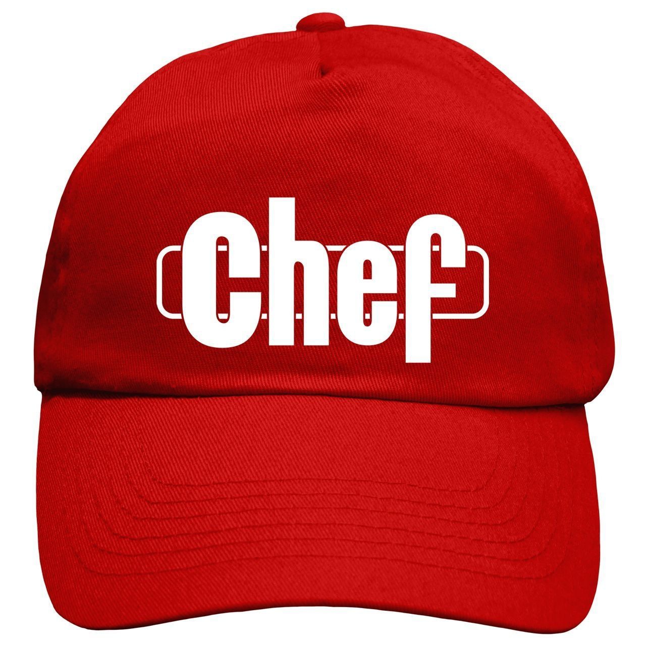 Chef Cap Rundschirm rot