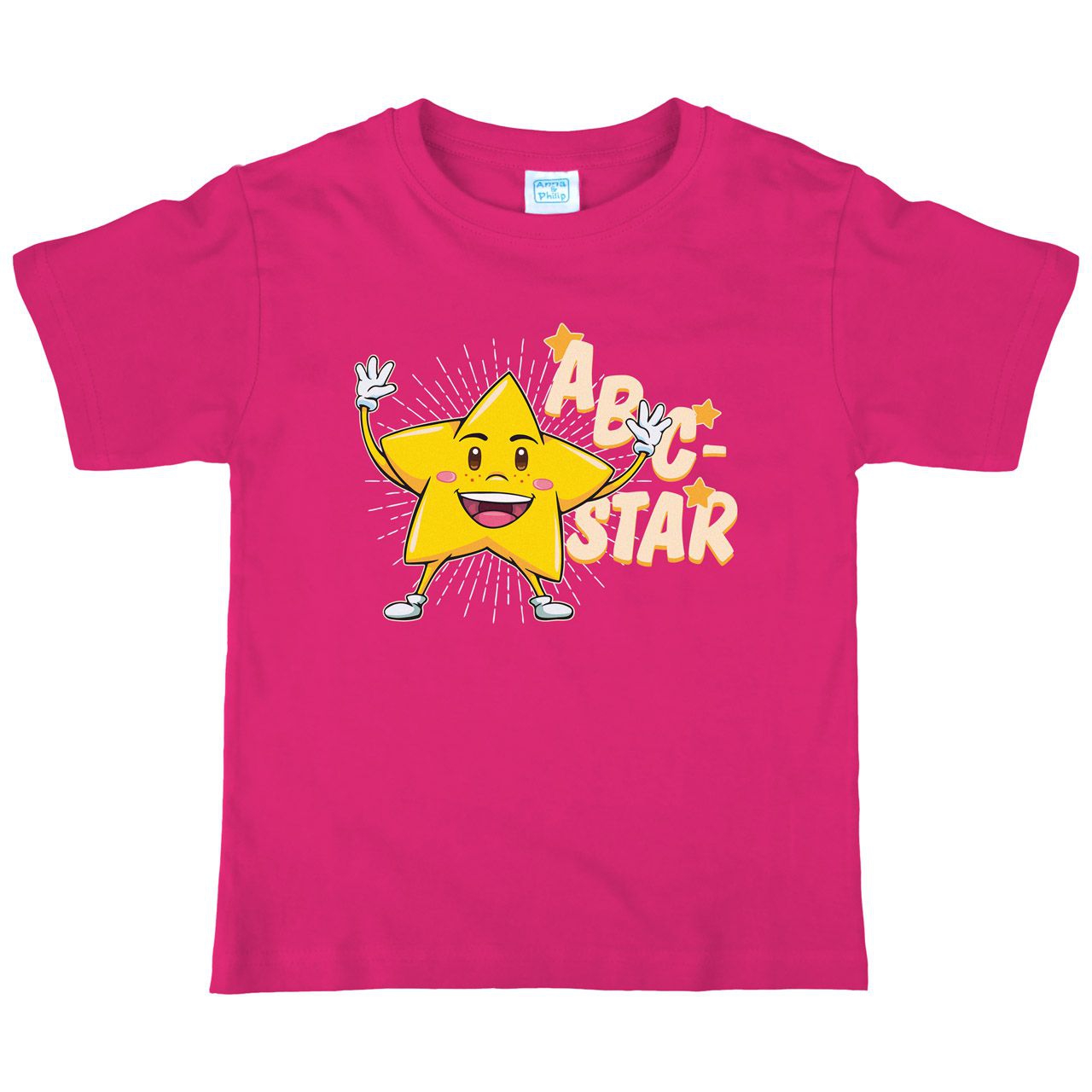 ABC Star Kinder T-Shirt pink 122 / 128