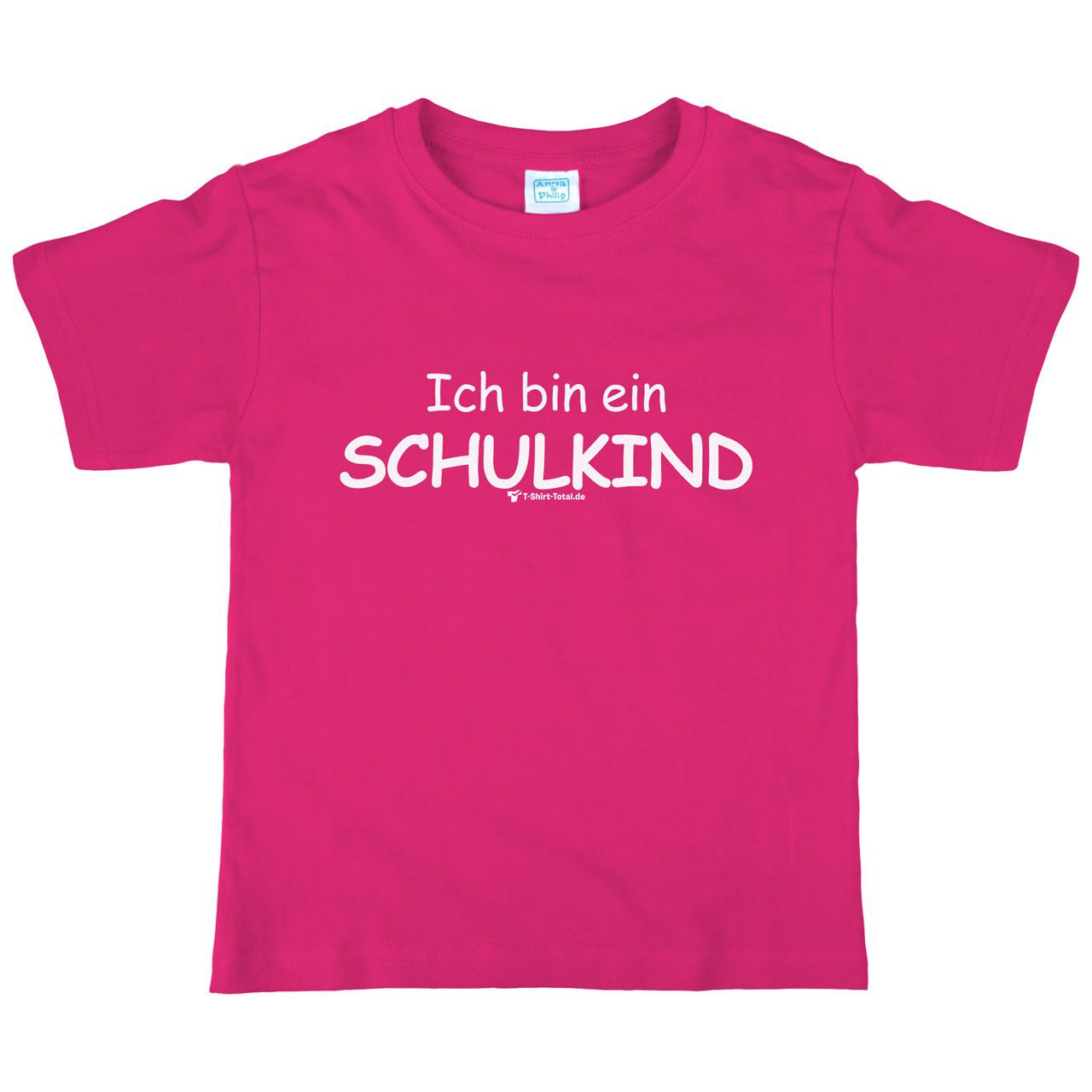 Ich bin ein Schulkind Kinder T-Shirt pink 122 / 128