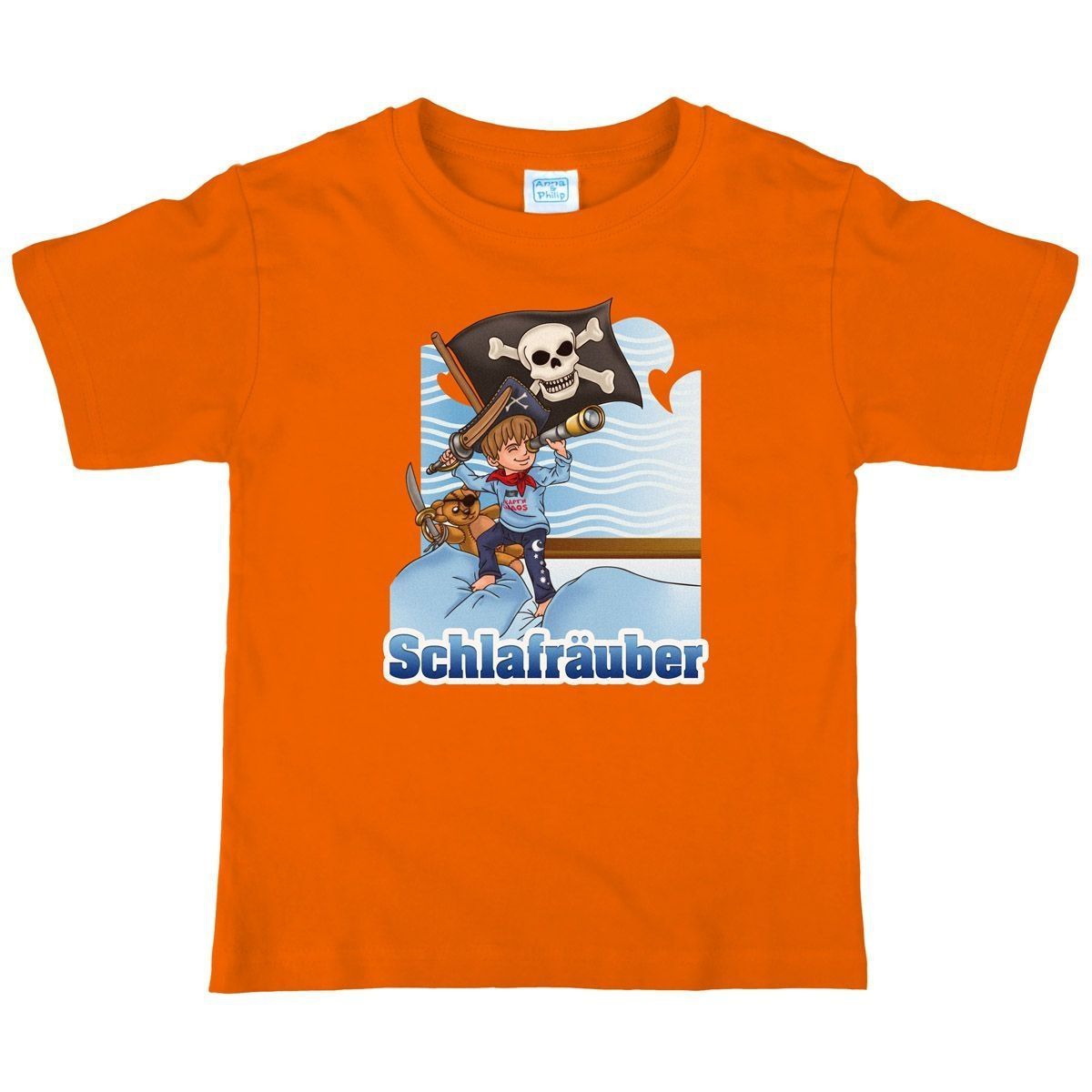 Schlafräuber Kinder T-Shirt orange 80 / 86