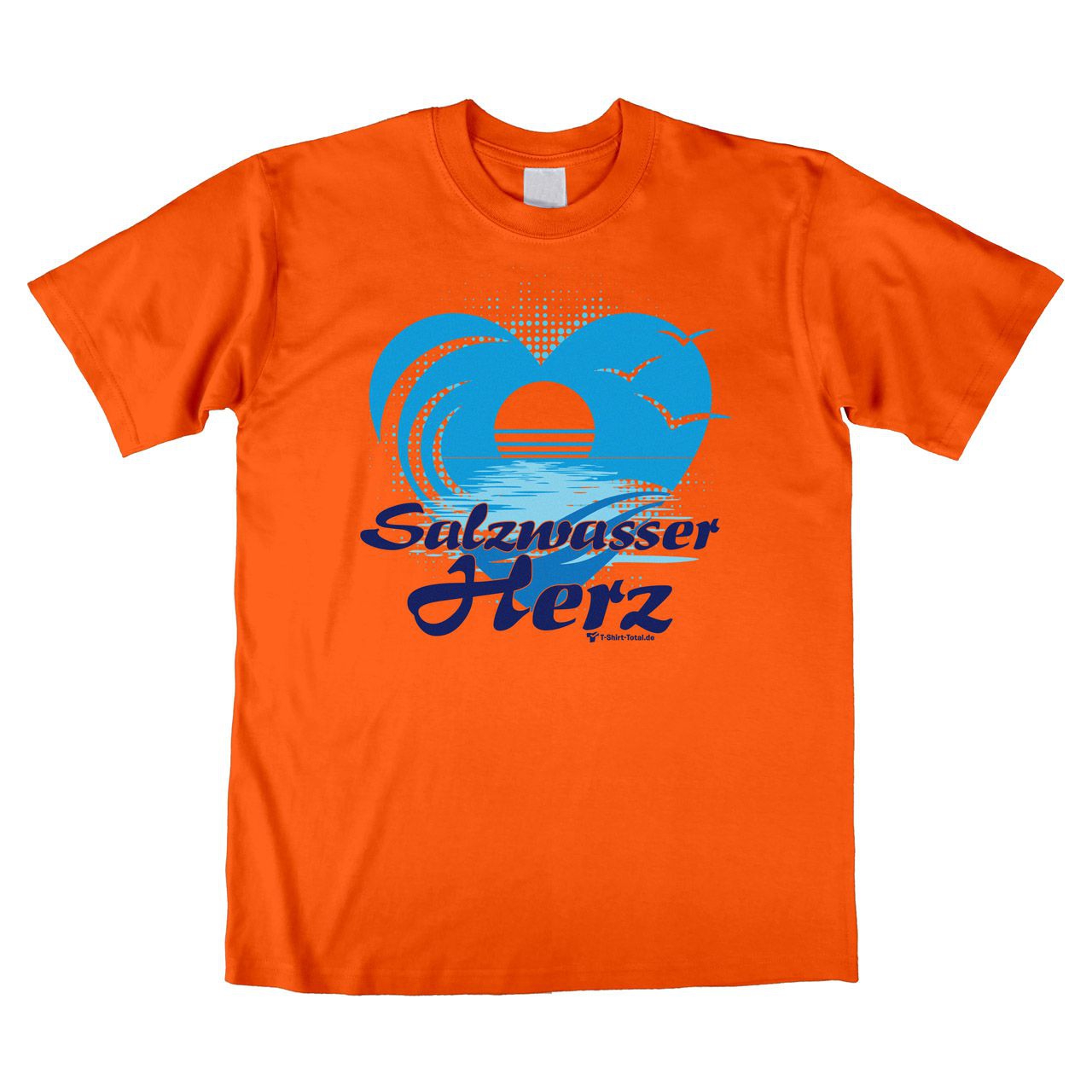 Salzwasserherz Unisex T-Shirt orange Extra Small