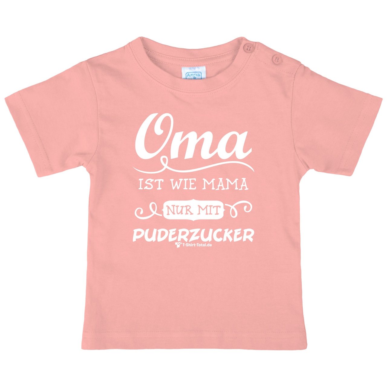 Oma Puderzucker Kinder T-Shirt rosa 80 / 86