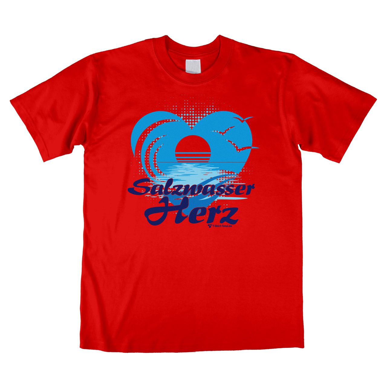 Salzwasserherz Unisex T-Shirt rot Extra Small