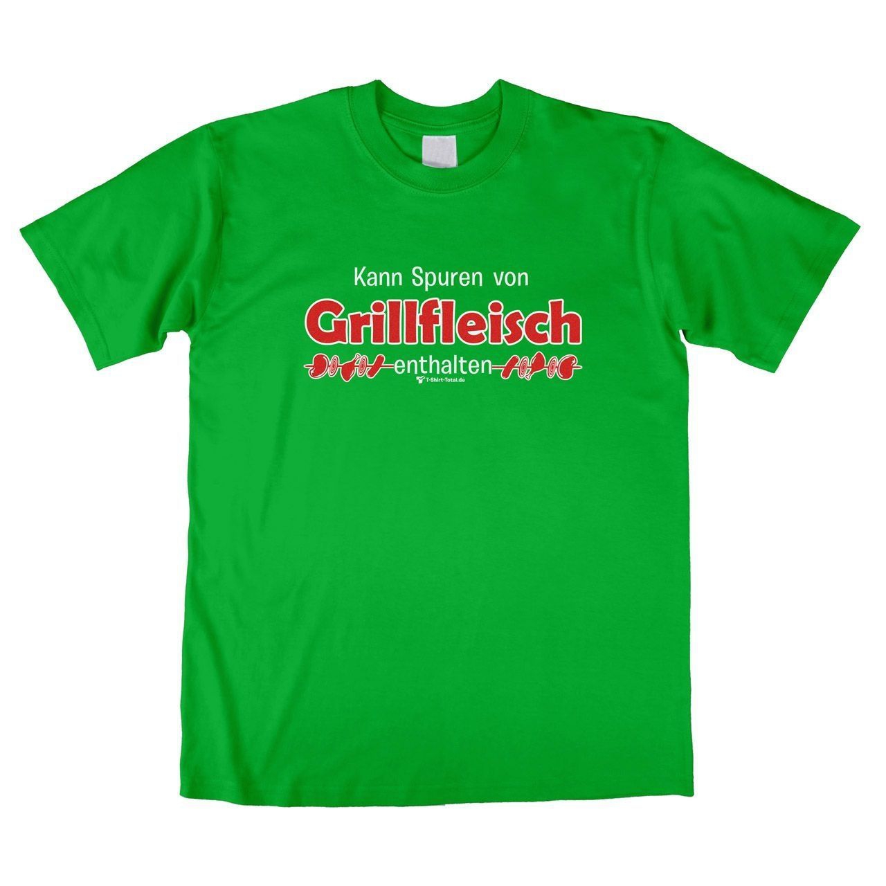 Spuren von Grillfleisch Unisex T-Shirt grün Extra Large