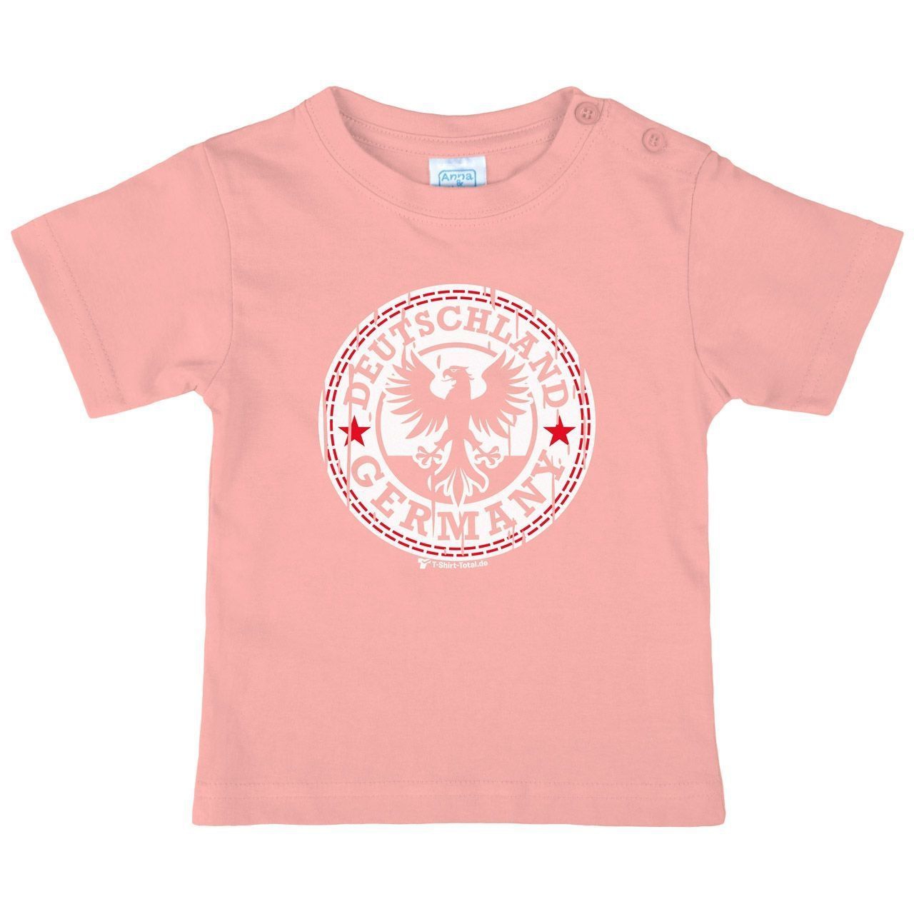 Germany Button Kinder T-Shirt rosa 122 / 128