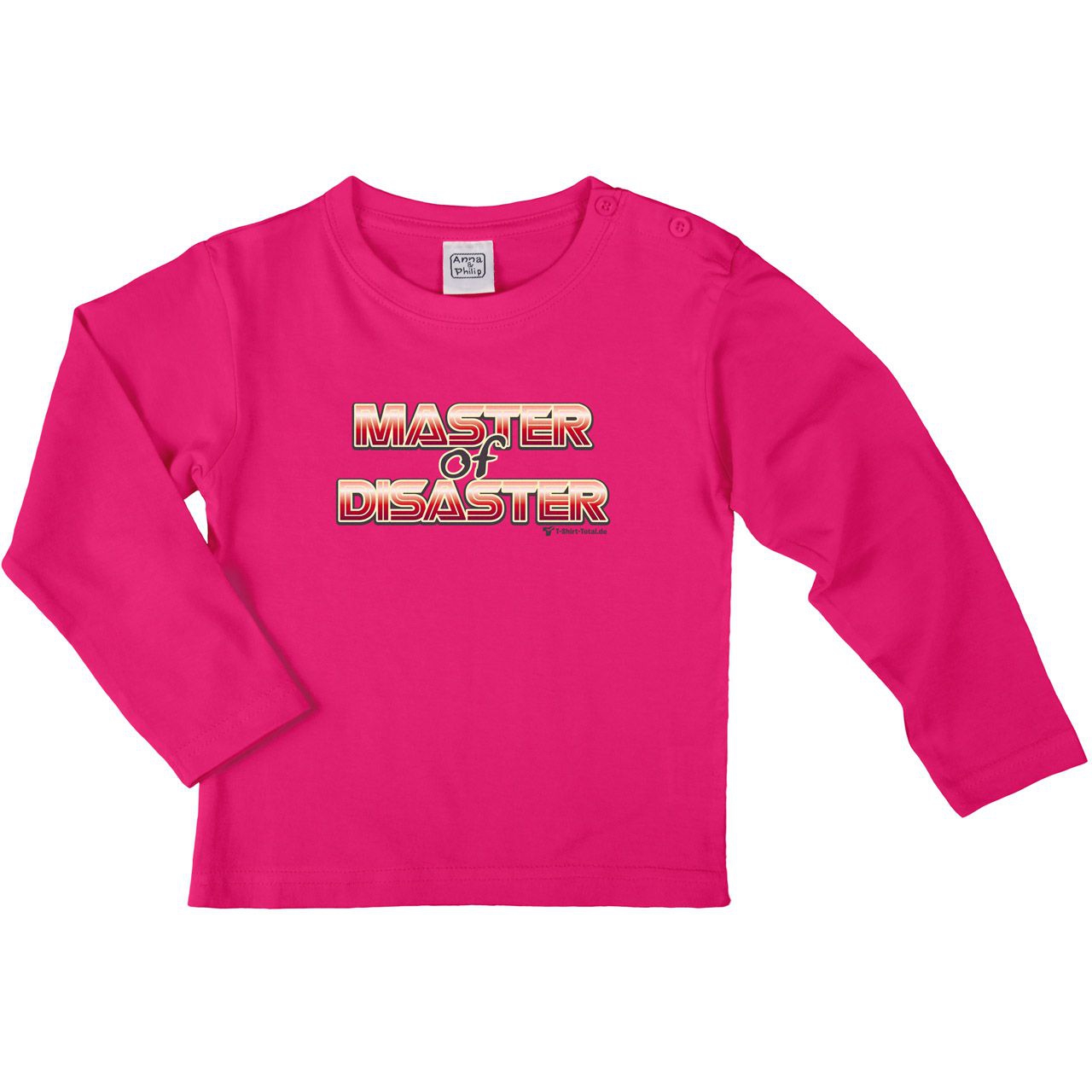 Master of Disaster Kinder Langarm Shirt pink 110 / 116