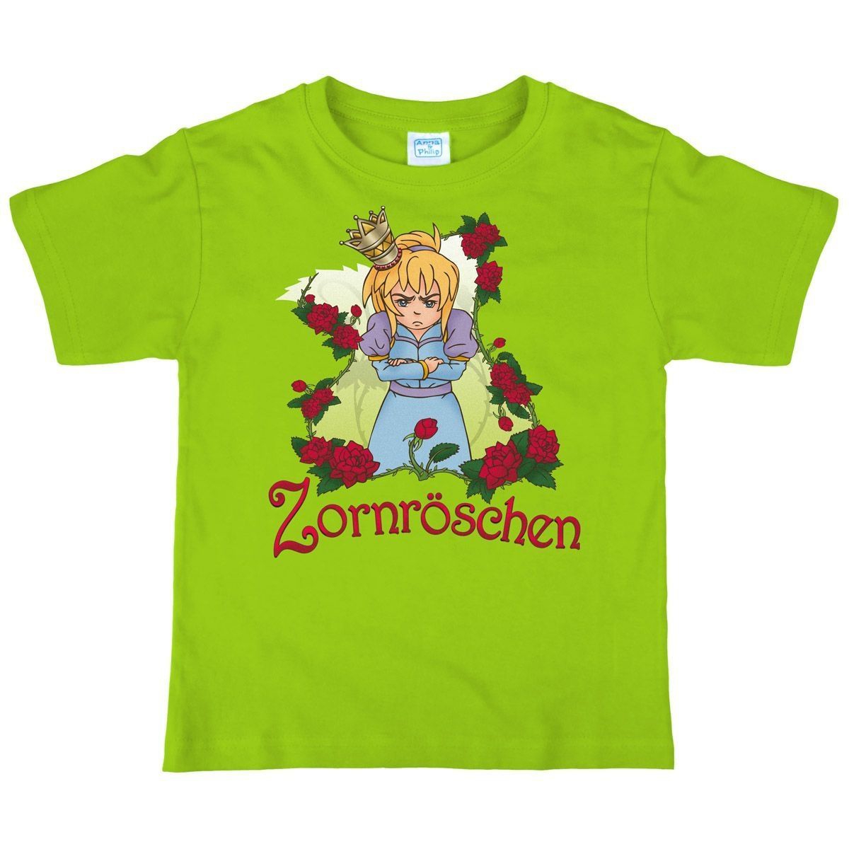 Zornröschen Kinder T-Shirt hellgrün 122 / 128